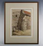 Lewis John Wood, A View of a Corner of All Saints Church, Hastings, watercolour