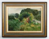 William Garfit, Hedgerow Flowers, oil on canvas-board