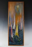 Masood Kohari, Sailing board, oil on board