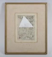 Abstract by John Vernon Lord, mixed media, sold Feb 2026