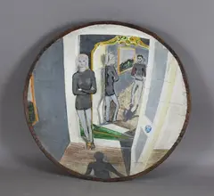 David Saul Rennell Rodd, Reflections, oil on a wood bowl with copper edge
