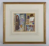 Alan Lambirth, In the Newsagents, gouache