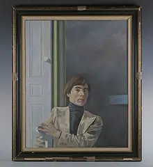 Graeme Willson, Portrait of a man by a window, 1977, oil on canvas