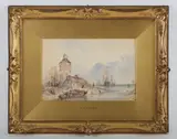 William Roxby Beverley, River scene, watercolour