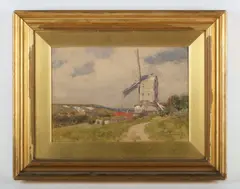 Wilfred Williams Ball, Malling Mill’; ‘Chalk Pits, Amberley’, two, 1904, watercolour