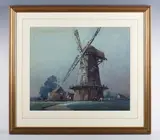 George Ayling, Surrey windmill, watercolour