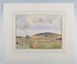 Ernest Savage, Amberley Mount, watercolour