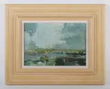Jonathan Trowell, Dorset landscape, oil on board