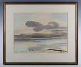 Roland Vivian Pitchforth, Loch scene, watercolour and bodycolour