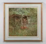 Keith Dunkley, Free Range, oil on board