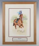 Caroline Jackman, Mostarsil... winner at Goodwood 24th August 2003..., watercolour