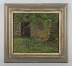 Diana Calvert, Door to the Vineyard, oil on board