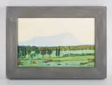 Andrzej Dzierzynski, Montagne Ste Victoire de la Borie (Eguilles), Provence, 2004, egg-tempera