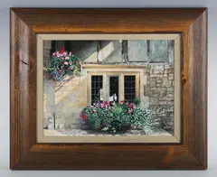 Michael Kidd, Cotswold Window, oil on board