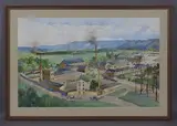Erwin Pendl, Factory, watercolour