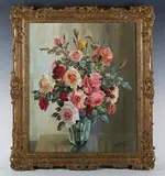 Alexei Nikolsky, Still life of roses, 1965, oil on canvas