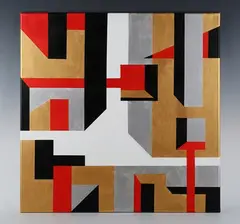 Laurent Ferrie ‘LoFerrie’, The Watchers’; ‘Nowhere to hide X1’, two, acrylic on canvas