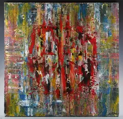 Laurent Ferrie ‘LoFerrie’, Peace & Blood, acrylic on canvas