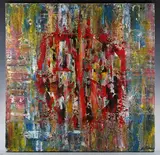 Laurent Ferrie ‘LoFerrie’, Peace & Blood, acrylic on canvas