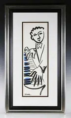 Marsha Hammel, Blue Jazz IV, ink brush on paper