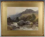 James Jackson Curnock, On the Lledr, North Wales, watercolour