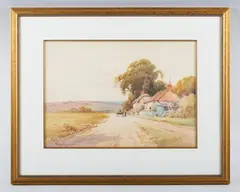 Wilfred Knox, Homeward Bound, New Forest'; 'Lakeside Home, New Forest', a pair, watercolour