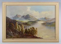 Francis E. Jamieson, Highland loch scenes, a pair, oil on canvas