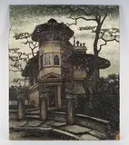 David Cooper, Tower House, Park Village West' (Regent's Park, London), oil on board