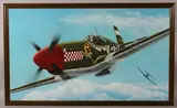 Keith Aspinall, Major Don Gentile’s North American P-51B Mustang ‘Shangri La, oil on board