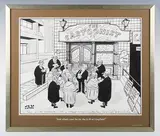 Raymond Allen Jackson 'Jak', And what’s your tip for the 2.30 at Lingfield’, original cartoon, pen ink and wash
