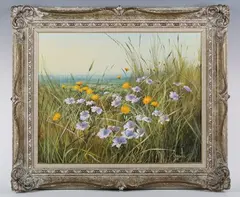 Mary Dipnall, Flax and Hawkweed, oil on canvas