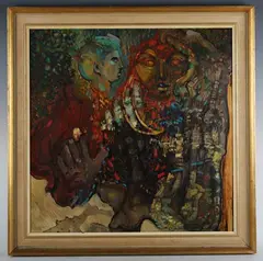John Cherrington, The Myth of Adonis, 1981, oil on board