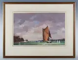 Roy Perry, The River Orwell, Suffolk, oil on board