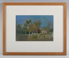 Paul Banning, The Orchard’ (The Almonry, Somerset), late 20th/early 21st century oil on canvas laid onto board