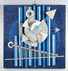 Paolo Viterbini, Lunare III, 2022, mixed media construction