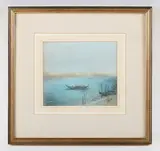 Raoul Millais, The Lagoon, Venice, pastel