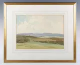 Walter Robert Stewart Acton, Sussex downland landscapes, including a view of a chalk quarry possibly at Amberley