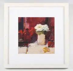 Salliann Putman, Red Corner’: still life, watercolour and gouache