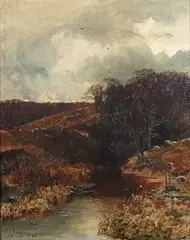 James Langsdale Pickering, Pure Mountain Stream, oil on canvas