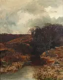James Langsdale Pickering, Pure Mountain Stream, oil on canvas