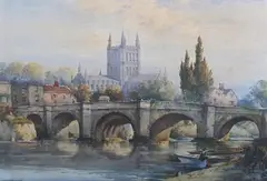 Noel Leaver, Hereford, watercolour