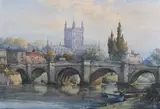 Noel Leaver, Hereford, watercolour