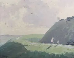 Eric Brown, Old Sarum’ (Salisbury), oil on canvas