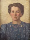 Agnes Clara Tatham, Portrait of Mrs Thompson' [Half Length Portrait of Elizabeth Georgina Thompson], oil on canvas