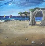 Michael Wishart, Small Seascape, oil on canvas