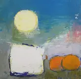 Lilian Strang Neilson, Sun and Oranges, oil on board
