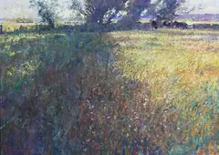 Arthur Karl Maderson, Evening Shadows, late 20th/early 21st century oil on canvas laid onto board