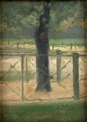 Paul Maitland, Footpaths of Hyde Park, oil on board