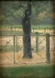 Paul Maitland, Footpaths of Hyde Park, oil on board