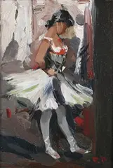 Roy Petley, La Ballerine, oil on board